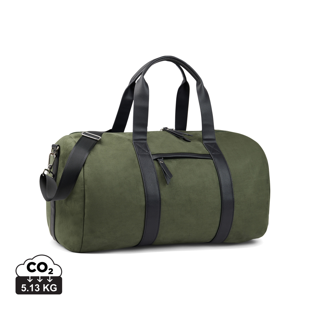 Sac week-end personnalisable recyclé Marlow VINGA Vert / Noir